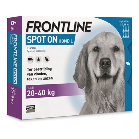 Frontline Spot-On hond L (20-40kg) 6x2,68 ml