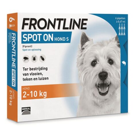Frontline Spot-On hond S (<10kg) 6x0,67 ml