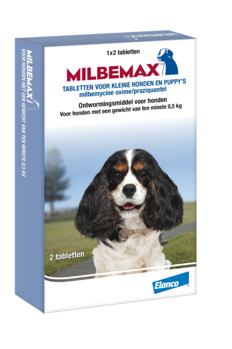 Milbemax hond S | 2,5 mg/25 mg | 50 tabletten