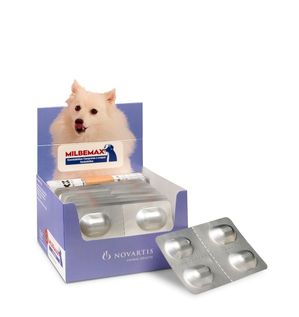 Milbemax smakelijke kauwtablet 2,5 mg/25 mg | hond S | 12x4 tabl.