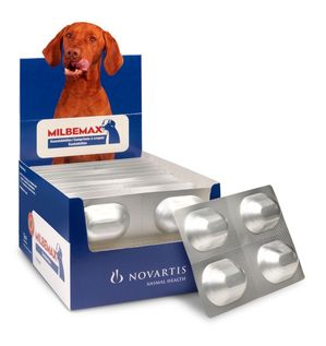 Milbemax smakelijke kauwtablet 12,5 mg/125 mg | hond M | 12x4 tabl.