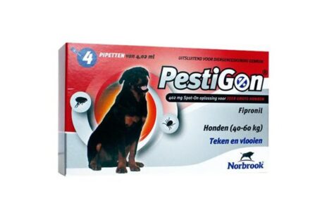 Pestigon zeer grote hond 40-60 kg 4 pipetten