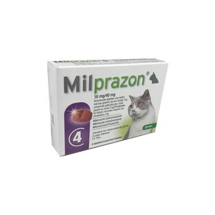 Milprazon grote kat | 16 mg/40 mg | 4 tabletten