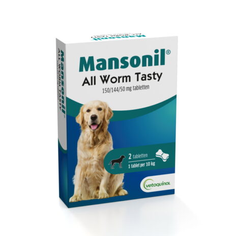 Mansonil all worm dog tasty 2 tabletten