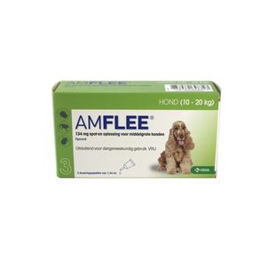 Amflee middelgrote hond 10-20 kg 3 pipetten