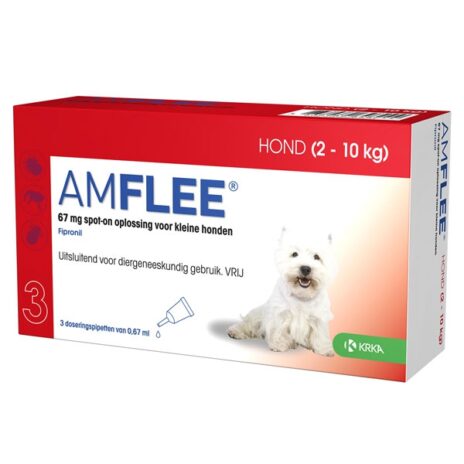 Amflee kleine hond 2-10 kg 3 pipetten