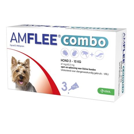 Amflee Combo Spot-on hond 67 mg (2-10 kg) 3 pipetten