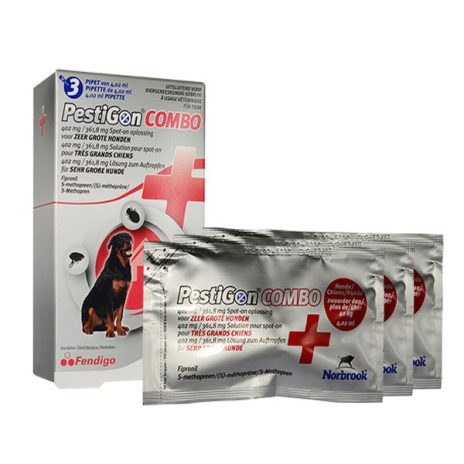 Pestigon Combo 402/361,8mg zeer grote hond | 3 pipetten