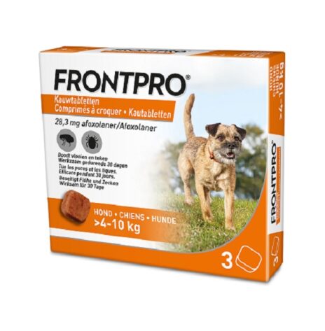 Frontpro 28 mg | Hond M 4-10 kg | 3 kauwtabletten