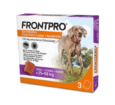 Frontpro 136 mg | Hond XL 25-50 kg | 3 kauwtabletten