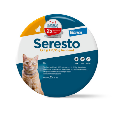Seresto halsband kat | 38 cm | 2 stuks