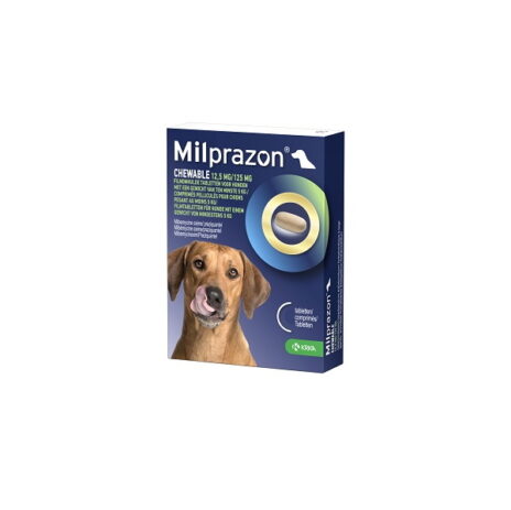 Milprazon Chewable 12,5mg/125mg | Grote hond | 2 tabletten