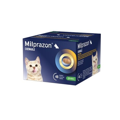 Milprazon Chewable 4mg/10mg | Kleine kat/kitten >0,5kg | 48 tabletten