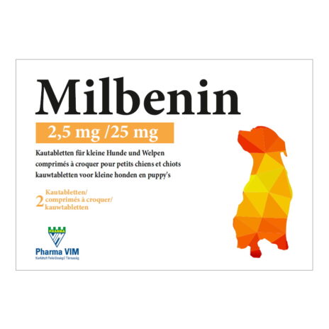Milbenin kleine hond en pup >1-5 kg | 2 kauwtabletten