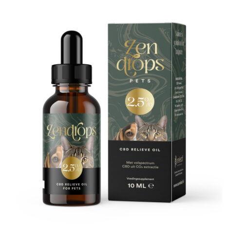 Zendrops Pets 2,5% CBD olie | 10 ml