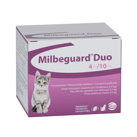 Milbeguard Duo kleine kat en kitten >0,5 kg | 4 mg/10 mg | 4 tabletten